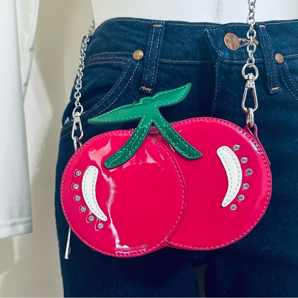 Sugar Thrillz Cherry On Top Coin Purse / Crossbody Bag - Picture 6 of 8
